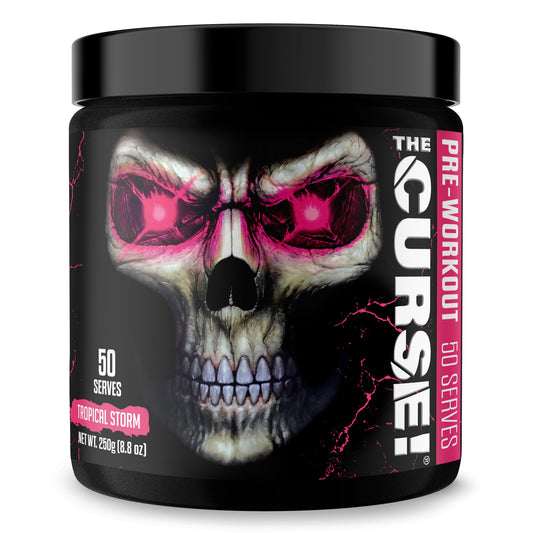JNX SPORTS The Curse! Pre Workout Powder - Tropical Storm 50 Servings | Preworkout - NutriGlobal