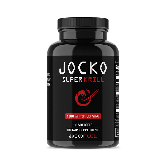 Jocko Fuel Antarctic Krill Oil Omega 3 Fatty Acid Supplements DHA & EPA - 1000mg Softgels - Supports Joints, Mobility - NutriGlobal