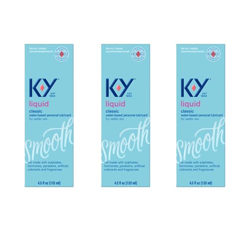K-Y Liquid Personal Lubricant, Natural Feeling Water Based Lube For Women, Men & Couples - NutriGlobal