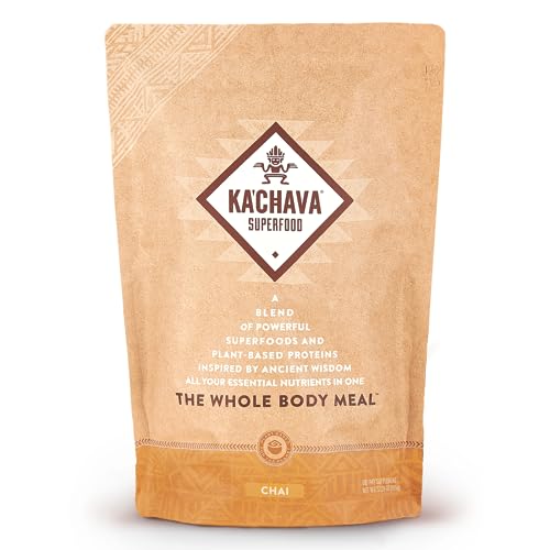 Ka’Chava All-In-One Nutrition Shake Blend, Chai, 85+ Superfoods, Nutrients & Plant-Based - NutriGlobal