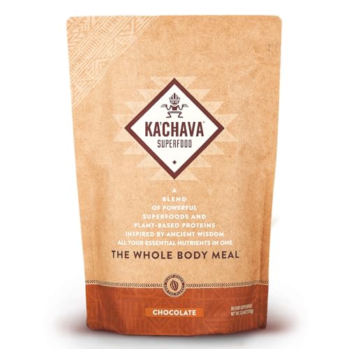 Ka’Chava All-In-One Nutrition Shake Blend, Chocolate, 85+ Superfoods, Nutrients & Plant - NutriGlobal