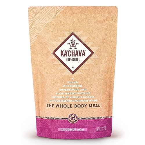 Ka’Chava All-In-One Nutrition Shake Blend, Coconut Acai, 85+ Superfoods, Nutrients - NutriGlobal