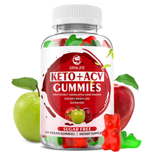 Keto ACV Gummies Advanced Weight Loss, 1000MG Apple Cider Vinegar Gummies Supple - NutriGlobal