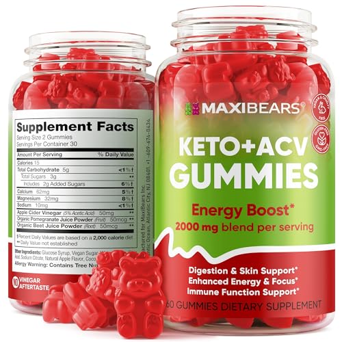 Keto Gummies - Delicious Low-Carb Snack to Boost Ketosis, Metabolism & Energy - NutriGlobal