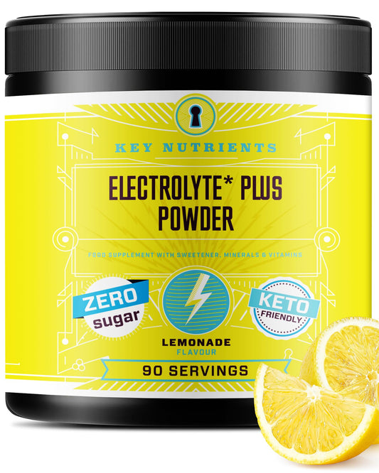 Key Nutrients Electrolytes Hydration Powder - Refreshing Lemonade Drink Mix - NutriGlobal