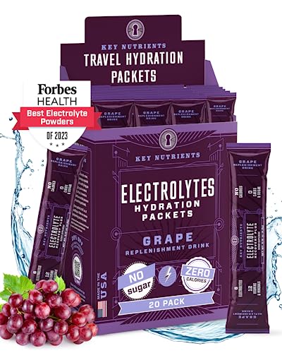 KEY NUTRIENTS Multivitamin Electrolytes Powder Packets - Fruity Grape 20 Pack - NutriGlobal