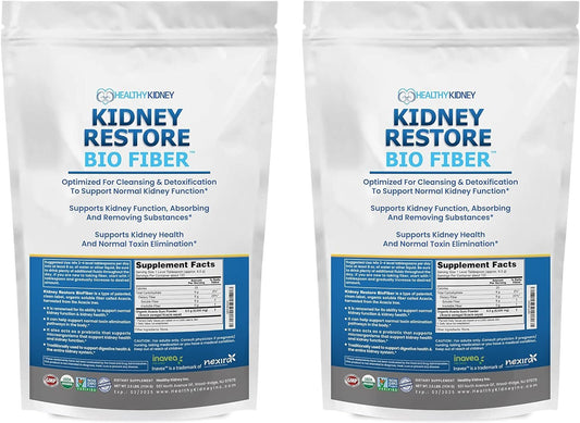 Kidney Restore Bio Fiber 2-Pack Restorative Kidney Support and Kidney - NutriGlobal