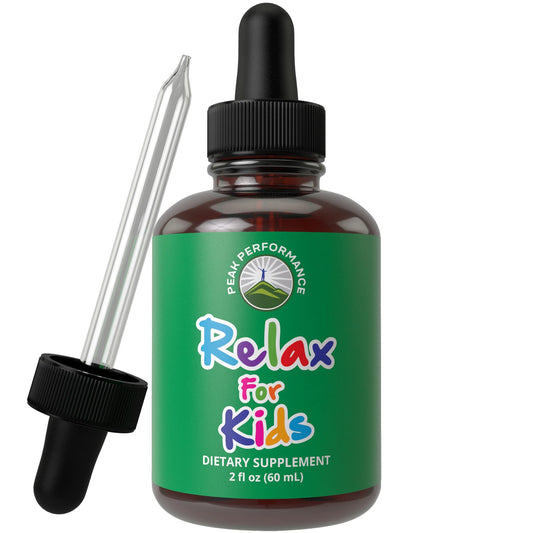Kids Calm Liquid Drops. Aid for Relaxation, Calming, Optimal Sleep With Chamomile, Magnesium. No Bitter Taste. Kids Won't Know They're Taking It. Sugar Free 9-in-1 Vegan Supplement. Non-Habit Forming - NutriGlobal