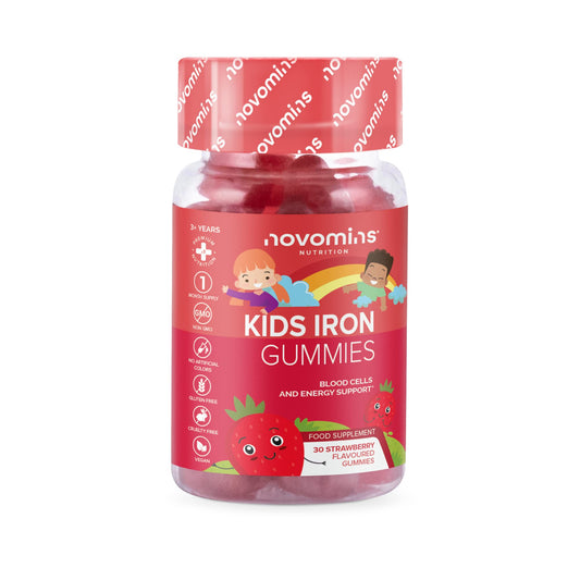 Kids Iron Gummies – Iron Supplement for Kids – Energy & Immune System – Vegan - NutriGlobal
