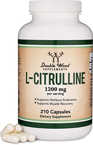 L Citrulline Capsules 1,200mg Per Serving, 210 Count (L-Citrulline Increases Levels - NutriGlobal