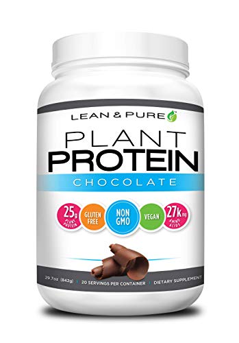 Lean & Pure Plant Protein, 25g of Protein, Non GMO, Vegan, Gluten Free. Low Carb, 842g - NutriGlobal