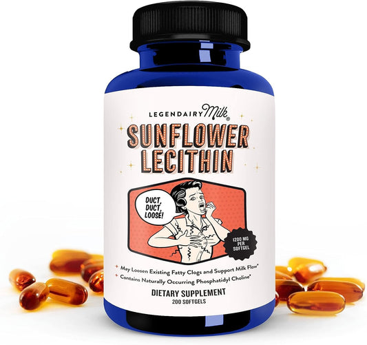 Legendairy Milk Sunflower Lecithin, 1200mg of Organic Sunflower Lecithin - NutriGlobal