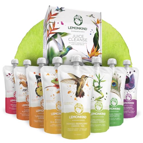 LEMONKIND 1-Day CORE Colon Juice Cleanse: Detoxing, Weight Loss Support, Boost - NutriGlobal