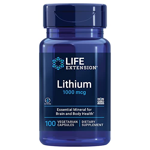 Life Extension Lithium 1000 mcg - for Brain Health, Anti-Aging & Longevity - NutriGlobal