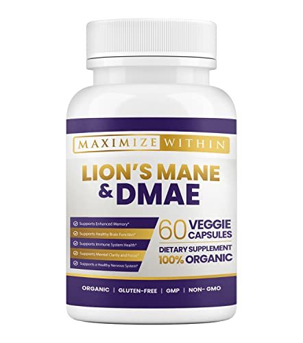 Lion's Mane & DMAE Capsules: Enhance Memory, Boost Mental Clarity - NutriGlobal