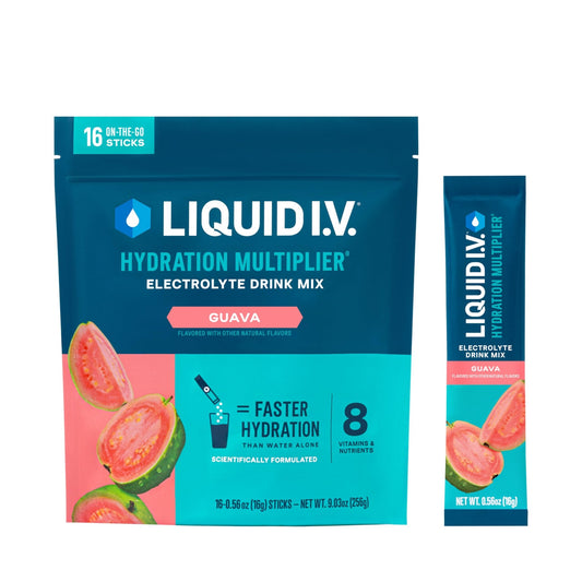 Liquid I.V.® Hydration Multiplier - Guava | Electrolyte Powder Drink Mix | 1 Pack (16 Servings) - NutriGlobal