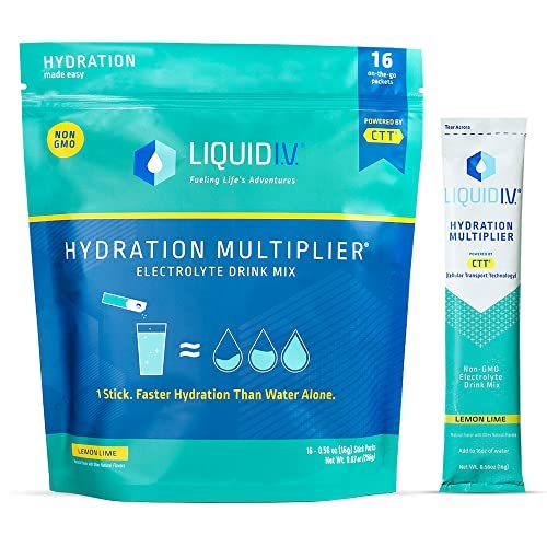 Liquid I.V. Hydration Multiplier - Lemon Lime - Hydration Powder Packets | Electrolyte - NutriGlobal