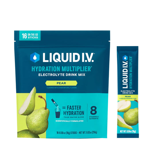 Liquid I.V.® Hydration Multiplier - Pear | Electrolyte Powder Drink Mix | 1 Pack (16 Servings) - NutriGlobal
