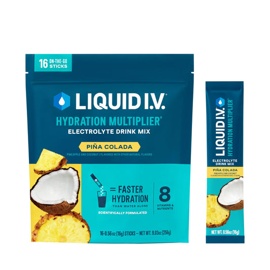 Liquid I.V.® Hydration Multiplier - Pina Colada | Electrolyte Powder Drink Mix | 1 Pack (16 Servings) - NutriGlobal
