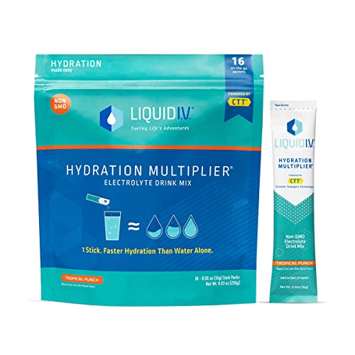 Liquid I.V. Hydration Multiplier - Tropical Punch - Hydration Powder Packets | Electrolyte - NutriGlobal