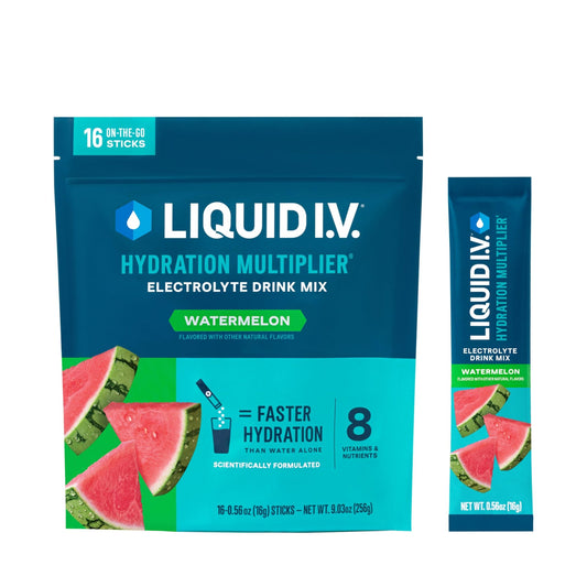 Liquid I.V.® Hydration Multiplier® - Watermelon | Electrolyte Powder Drink Mix | 1 Pack (16 Servings) - NutriGlobal