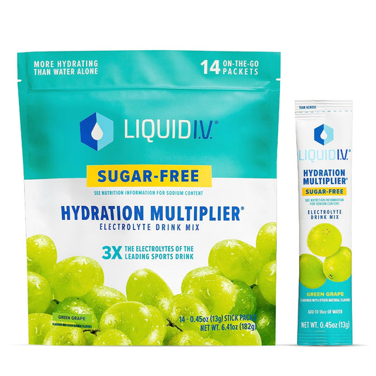 Liquid I.V. Sugar-Free Hydration Multiplier - Green Grape – Hydration Powder Packets - NutriGlobal