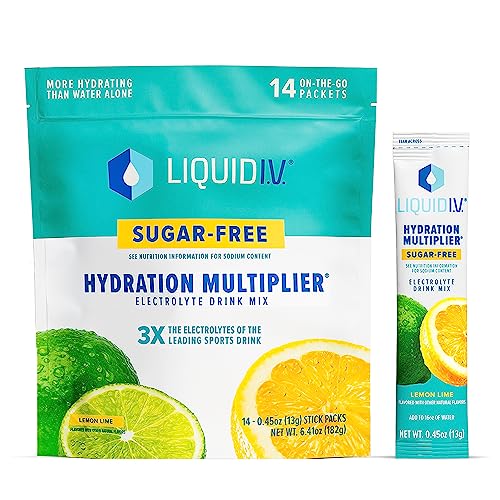 Liquid I.V. Sugar-Free Hydration Multiplier - Lemon Lime – Sugar-Free Hydration Powder - NutriGlobal