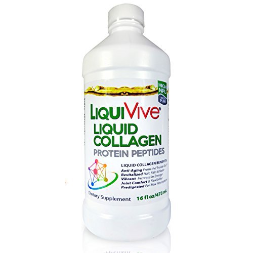 LiquiVive Liquid Collagen Protein Peptides Concentrate | Pure Hydrolyzed Super Multi Collagen - NutriGlobal