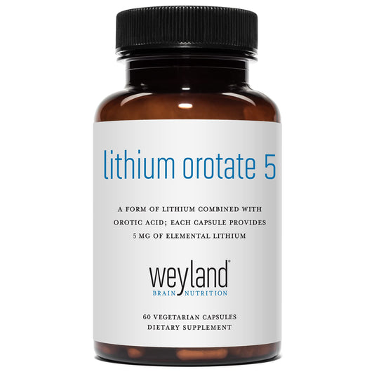 Lithium Orotate - 5mg of Elemental Lithium per Vegetarian Capsule - NutriGlobal