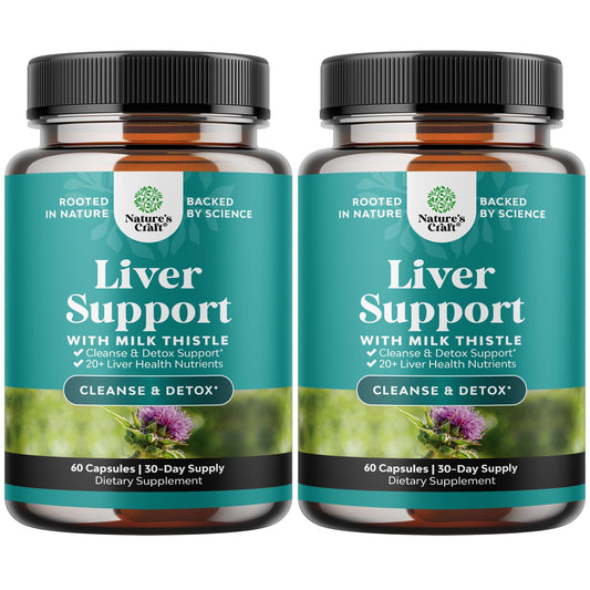 Liver Cleanse Detox & Repair Formula - Herbal Liver Support Supplement - NutriGlobal