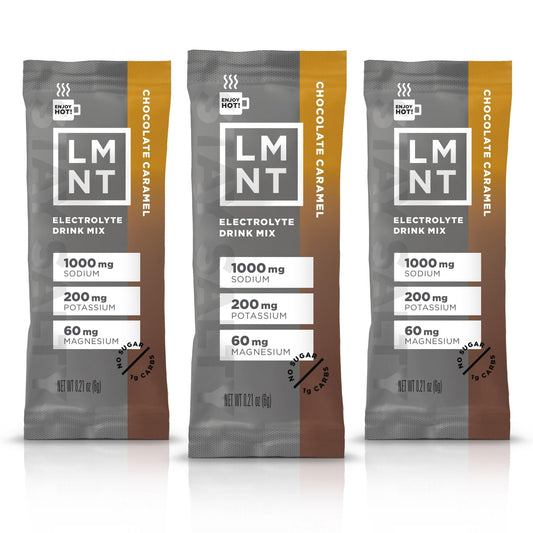 LMNT Hot Chocolate and Coffee Mixer - Chocolate Caramel Salt Electrolytes | No Sugar - NutriGlobal
