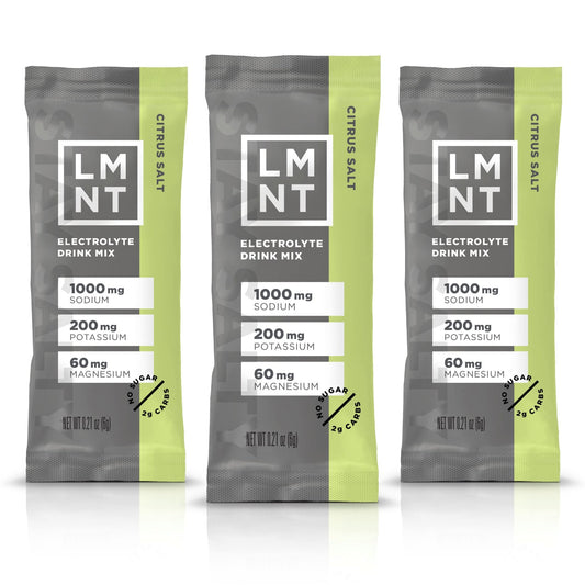 LMNT Zero-Sugar Electrolytes - Citrus Salt - Hydration Powder Packets | No Dodgy Ingredie - NutriGlobal