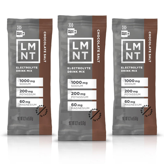 LMNT Zero-Sugar Electrolytes - Hot Chocolate Salt - Hydration Powder Packets - NutriGlobal