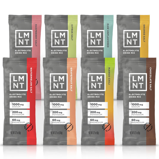 LMNT Zero Sugar Electrolytes - Sample Pack | Drink Mix | 8-Count - NutriGlobal