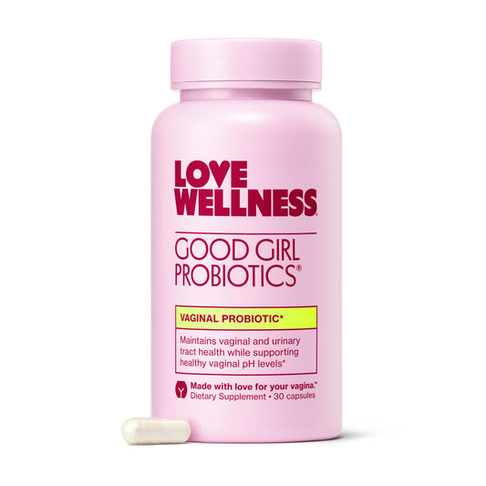 Love Wellness Good Girl Probiotics | Women’s Vaginal Health & pH Balance Supplement | 9-Strain Probiotic for Urinary Tract, Yeast, Odor & Immune Support | Gluten-Free (30-Day Supply) - NutriGlobal