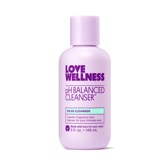 Love Wellness pH Balancing Cleanser | Feminine Vaginal Wash | Fragrance-Free | Vaginal Cleanser for Balanced pH, Intimate Health & Hygiene | Non-Irritating with Aloe Vera for Sensitive Skin | 5 Fl Oz - NutriGlobal