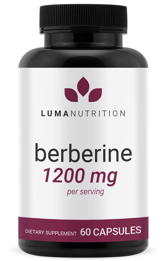 Luma Nutrition Berberine Supplement - Berberine 1200mg Per Serving - Berberine HCI - NutriGlobal