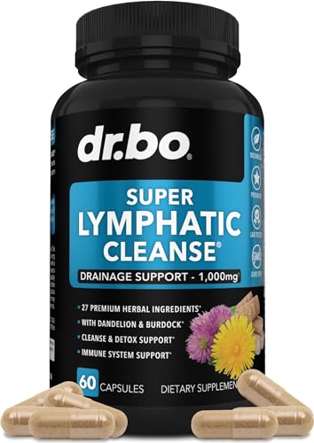 Lymphatic Support Herbal Supplement with Echinacea & Ginger - For Lymph Drainage & Detox - NutriGlobal