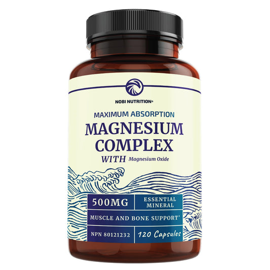 Magnesium Citrate Complex | 500 MG | High Absorption Formula | Calm, Relaxation - NutriGlobal