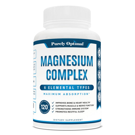 Magnesium Complex Supplement - Magnesium Citrate, Malate, Taurate, Oxide - NutriGlobal