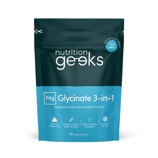Magnesium Glycinate 3-in-1 Complex - 1800mg Supplements as Bisglycinate, Citrate - NutriGlobal