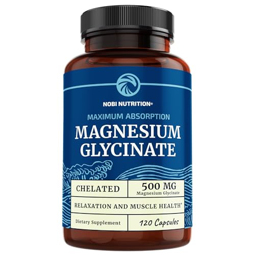 Magnesium Glycinate 500mg | Chelated Bisglycinate Complex for Muscle Relaxation - NutriGlobal