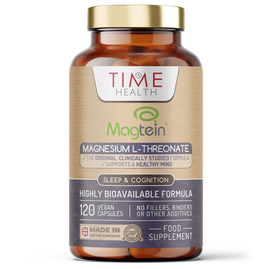 Magtein® Magnesium – 120 Capsules – High Strength 2100mg – Highly Bioavailable - NutriGlobal