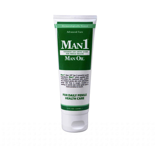 Man1 Man Oil Penile Health Cream - Advanced Care. Treat Dry, red, Crack - NutriGlobal