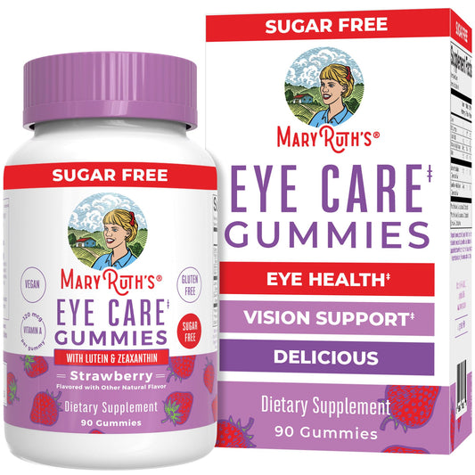 MaryRuth Organics Eye Care Gummies | Eye Health Vitamins for Adults and Kids | Lutein and Zeaxanthin Supplements | for Eyes | Vegan | Non-GMO | Gluten Free | 90 Count - NutriGlobal