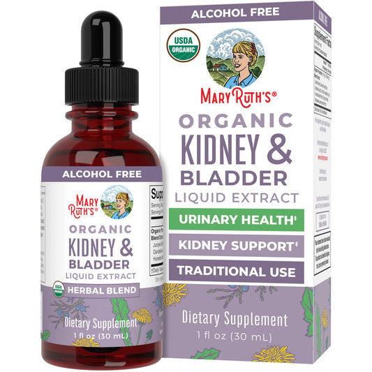 MaryRuth Organics Herbal Supplement Drops | Support Renal & Urinary Systems | Juniper Berry | Cleavers | Dandelion | Hawthorn | Horsetail & Chanca Piedra | Vegan | Non-GMO | 1 Fl Oz - NutriGlobal