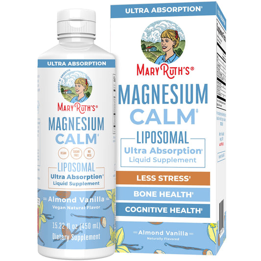MaryRuth Organics Magnesium Liposomal| Magnesium Supplement | Magnesium Bisglycinate | Muscle & Bone Support | Mood Support Vitamin | Vegan | Non-GMO | Gluten Free | 15.22 Fl Oz | 30 Servings - NutriGlobal