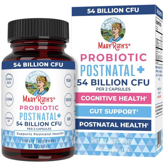 MaryRuth Organics Postnatal Probiotics for Breastfeeding Women | Nursing Probiotic Capsules with Vitamins | Minerals & Antioxidants | 54 Billion CFU | Non-GMO | Vegan | 30 Servings - NutriGlobal