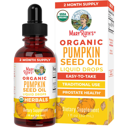 MaryRuth Organics Pumpkin Seed Oil Cold Pressed | 2 Month Supply | USDA Organic Pumpkin Seed Liquid Drops for Men and Women | Urinary Health in Men | Sugar Free | Vegan | Non-GMO | 60 Servings - NutriGlobal