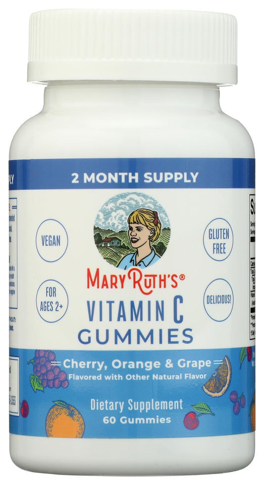 MaryRuth Organics Vitamin C Gummies | Supplement for Immune Support & Overall Health | Immune Support Supplement | Vitamin C for Adults & Kids | Vegan | Non-GMO | 60 Servings - NutriGlobal
